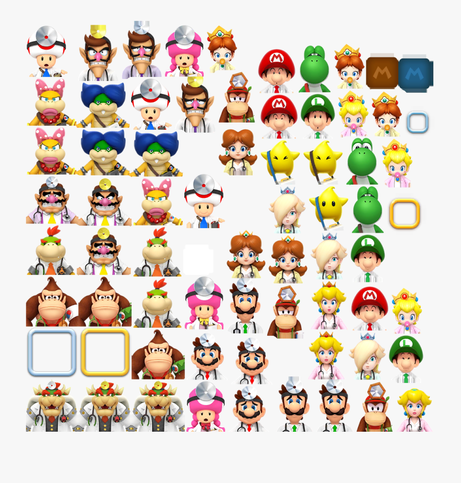 Dr Mario World Characters, Transparent Clipart