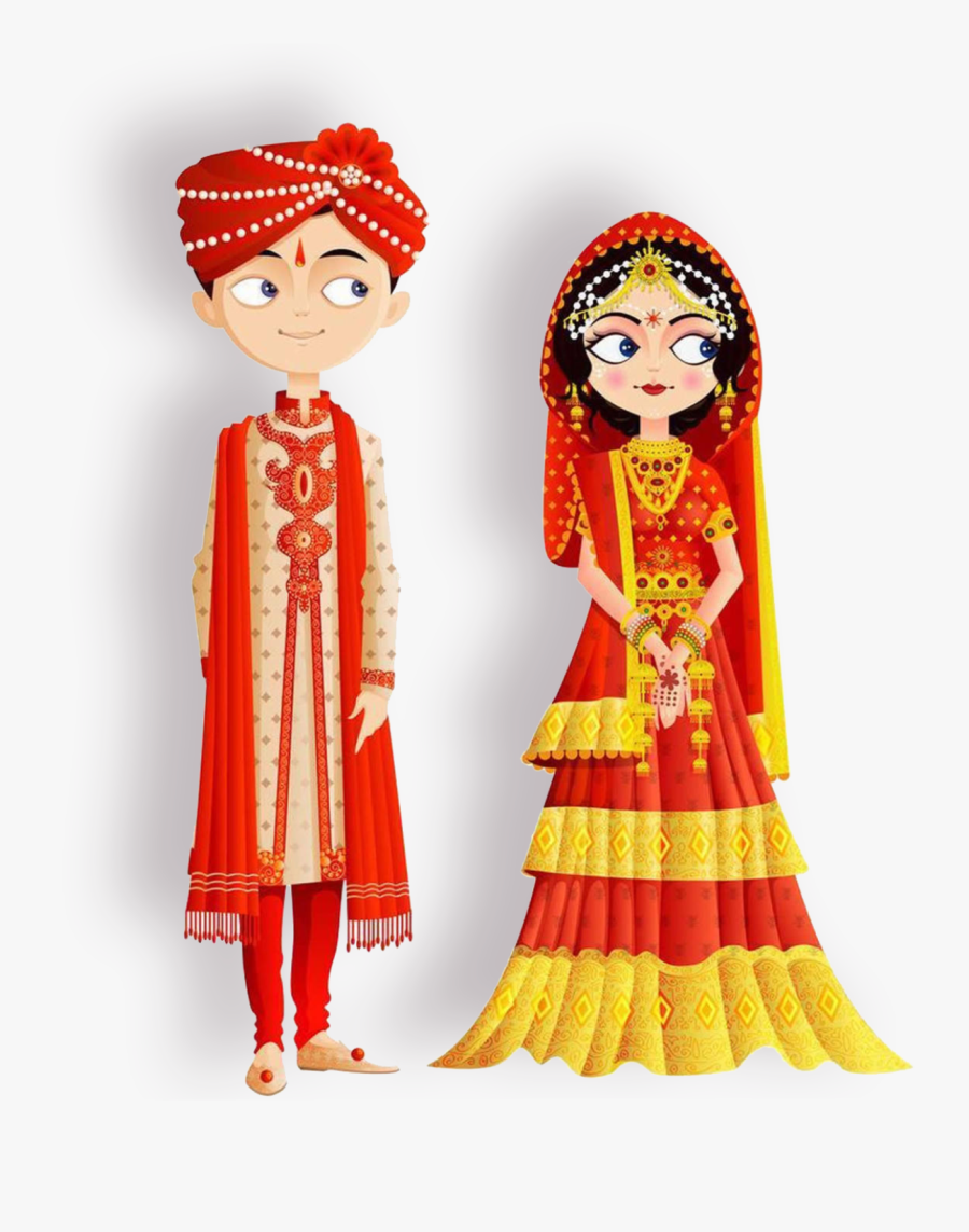 Marriage Clipart Marathi Wedding - Wedding Couple Vector Png, Transparent Clipart