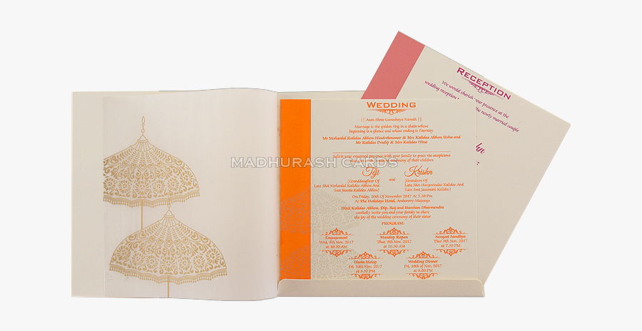 Hindu Wedding Cards - Construction Paper, Transparent Clipart
