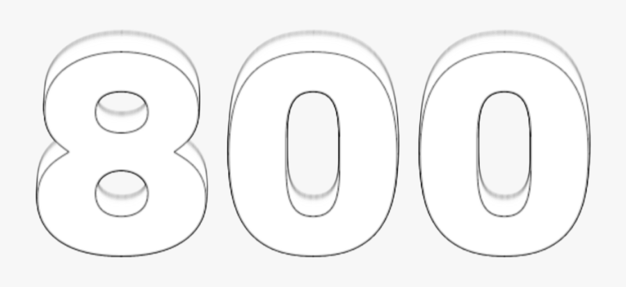 #800 #800followers #youtube #merci #chiffre #number - Circle, Transparent Clipart