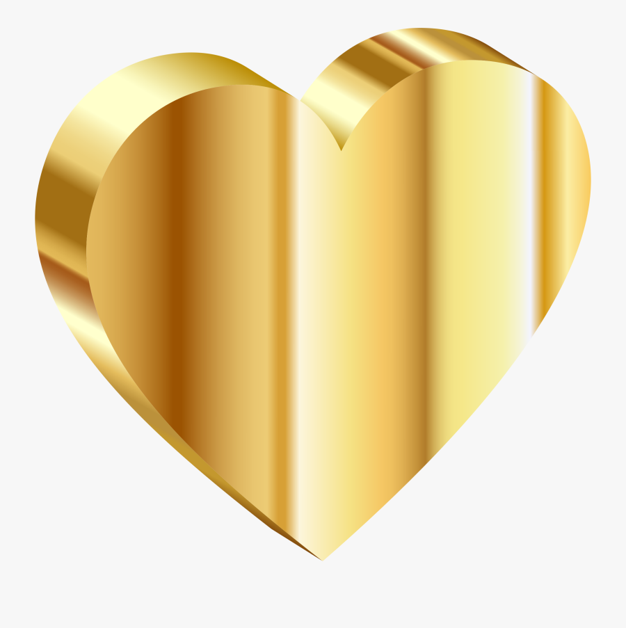 Clipart 3d Heart Of Gold - Heart Of Gold Png, Transparent Clipart