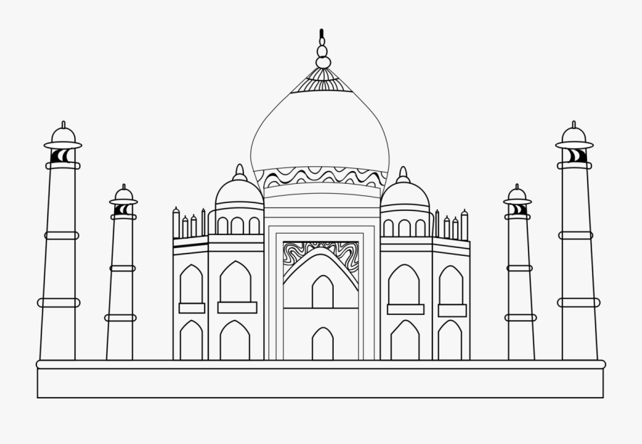 Thumb Image - Sketch Of Taj Mahal, Transparent Clipart