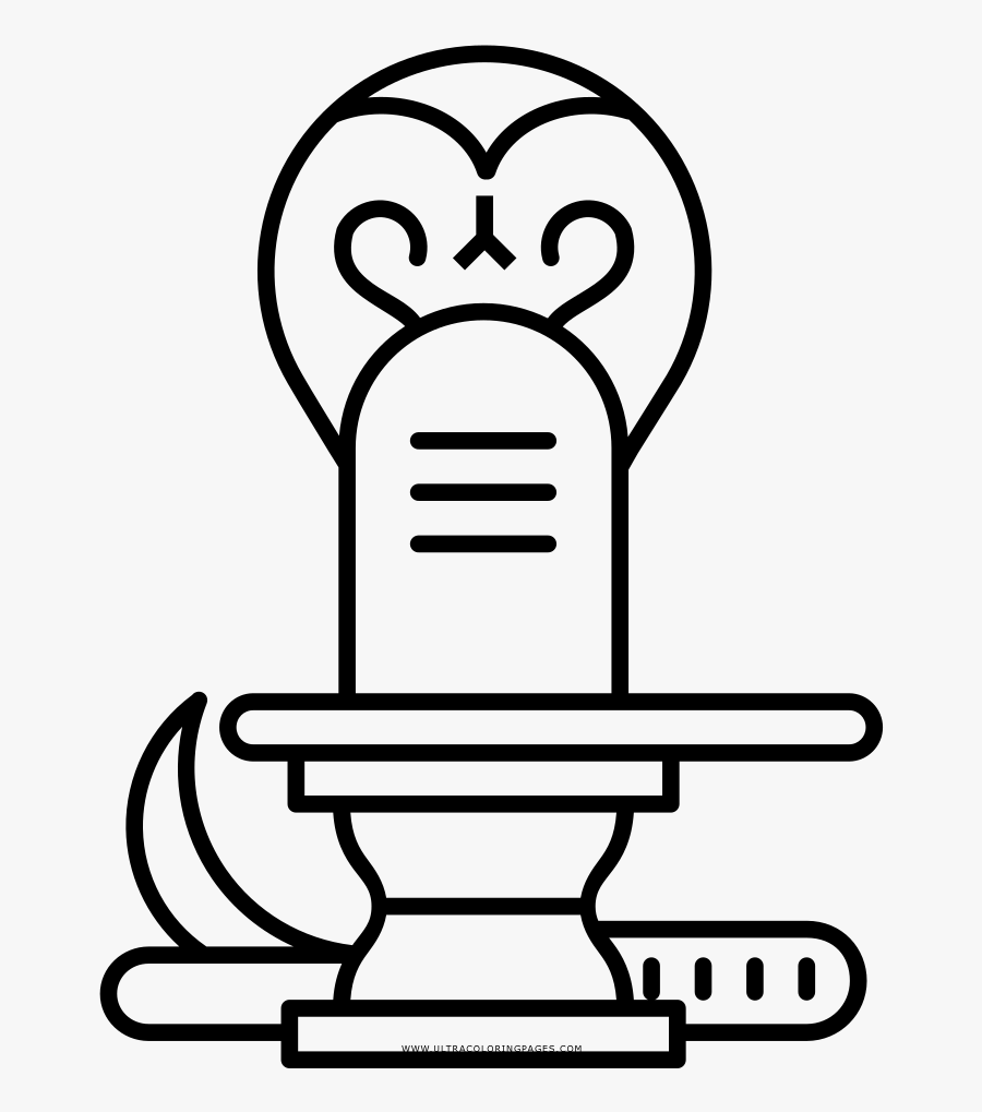 Collection Of Shivling - Shivling Black And White, Transparent Clipart