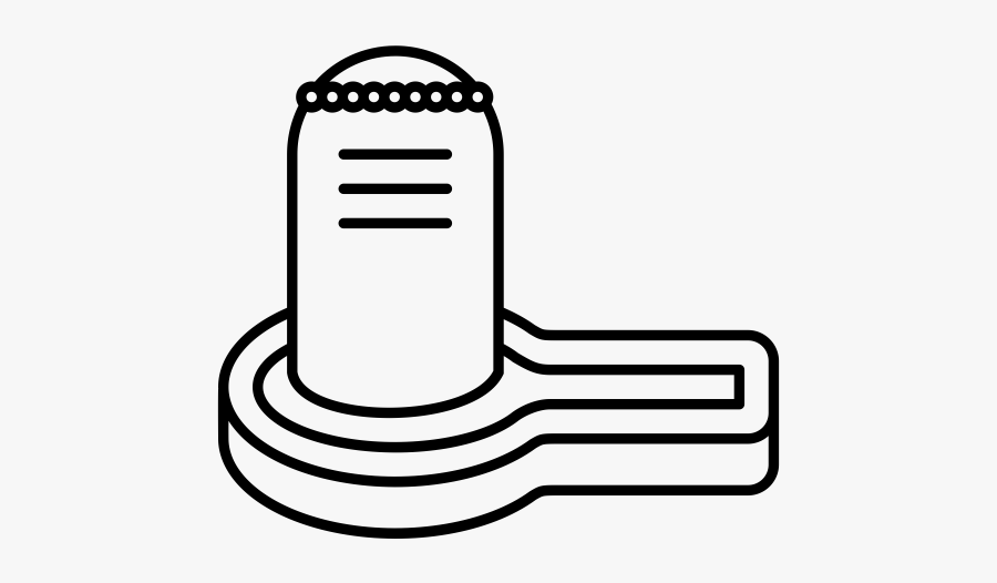 Shivling Black And White, Transparent Clipart