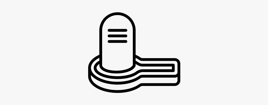 Shivling Black And White, Transparent Clipart