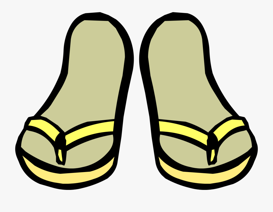 Club Penguin Flip Flops, Transparent Clipart