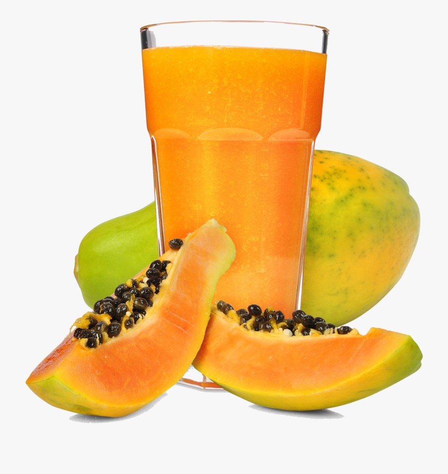 Orange Juice Smoothie Papaya Mango, Transparent Clipart