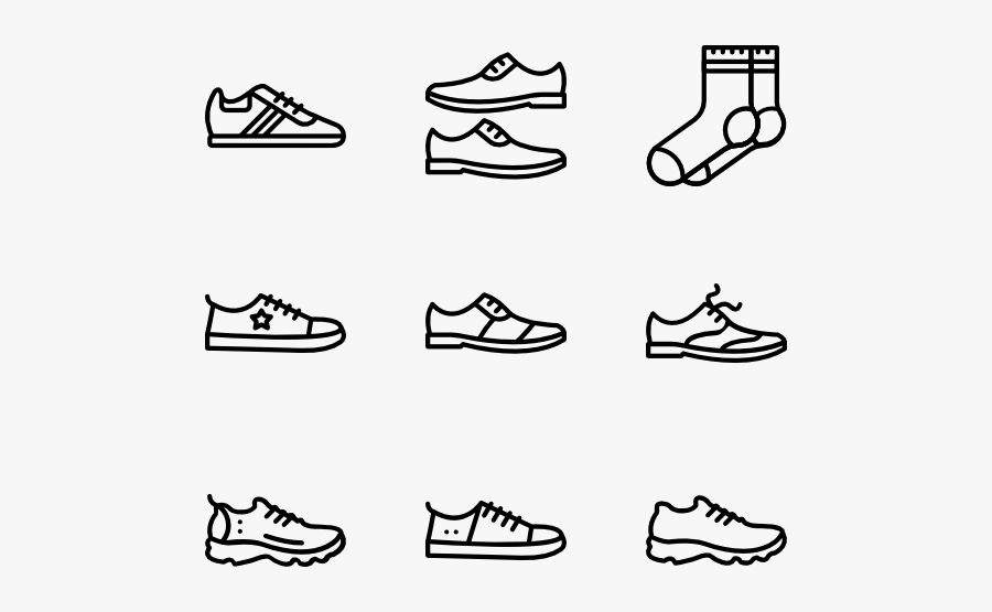 Shoes Icons Free Footwear - Shoes Png Vector, Transparent Clipart
