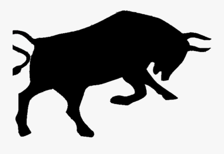 Stock Market Bull Logo, Transparent Clipart
