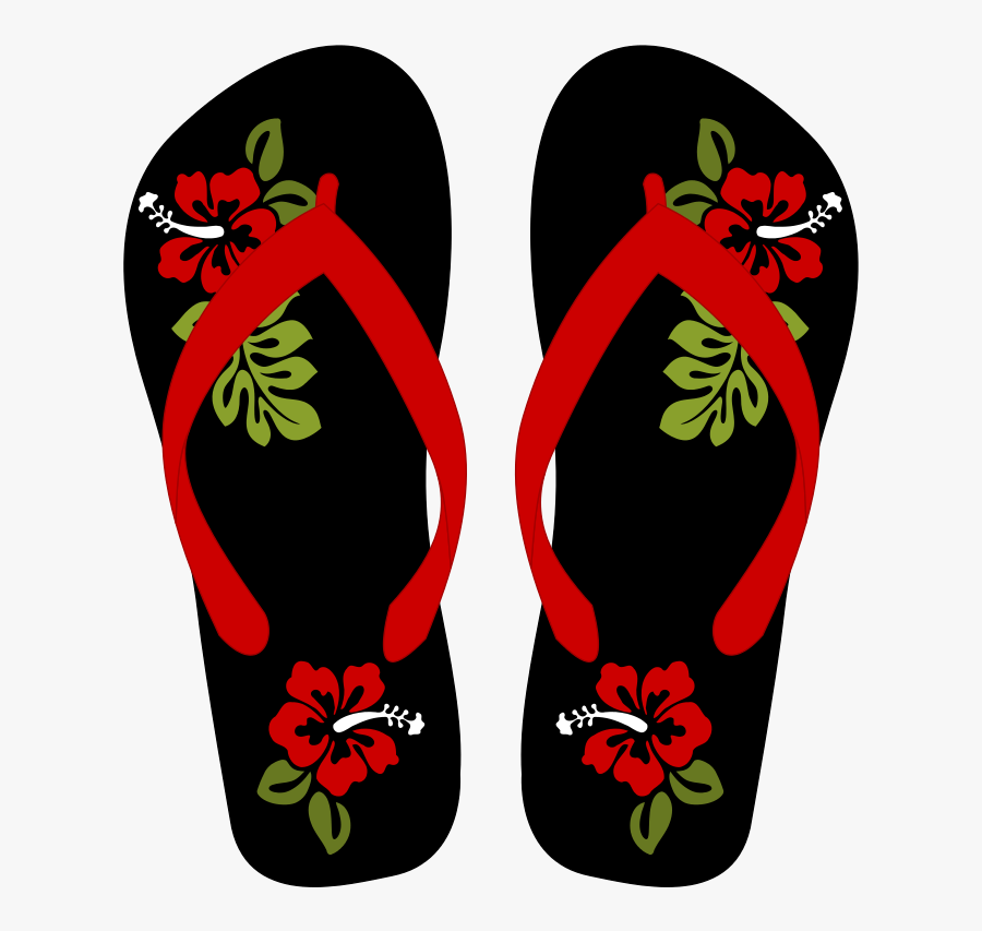 Hawaiian Flip Flop Clipart, Transparent Clipart
