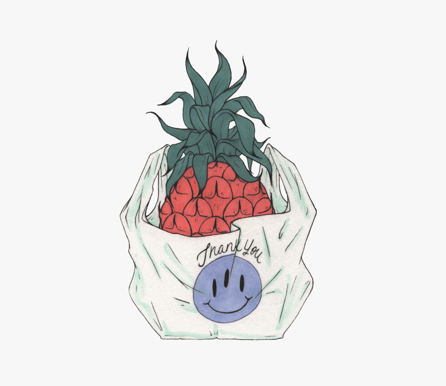 Pineapple Clipart Black And White Free - Strawberry, Transparent Clipart