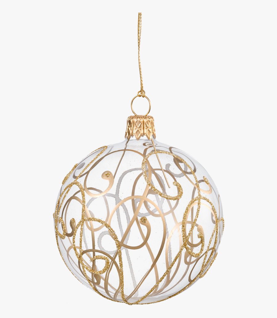 Transparent Png Christmas Decorations - Gold Christmas Tree Ball , Free ...