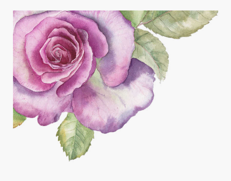 Water Paint Flowers Purple, Transparent Clipart