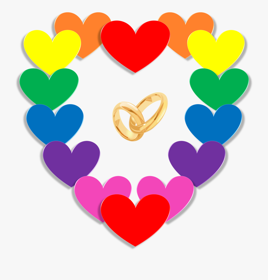 Marriage, Equality, Rainbow, Symbol, Human, Rights - Rainbow Marriage Equality Symbol, Transparent Clipart