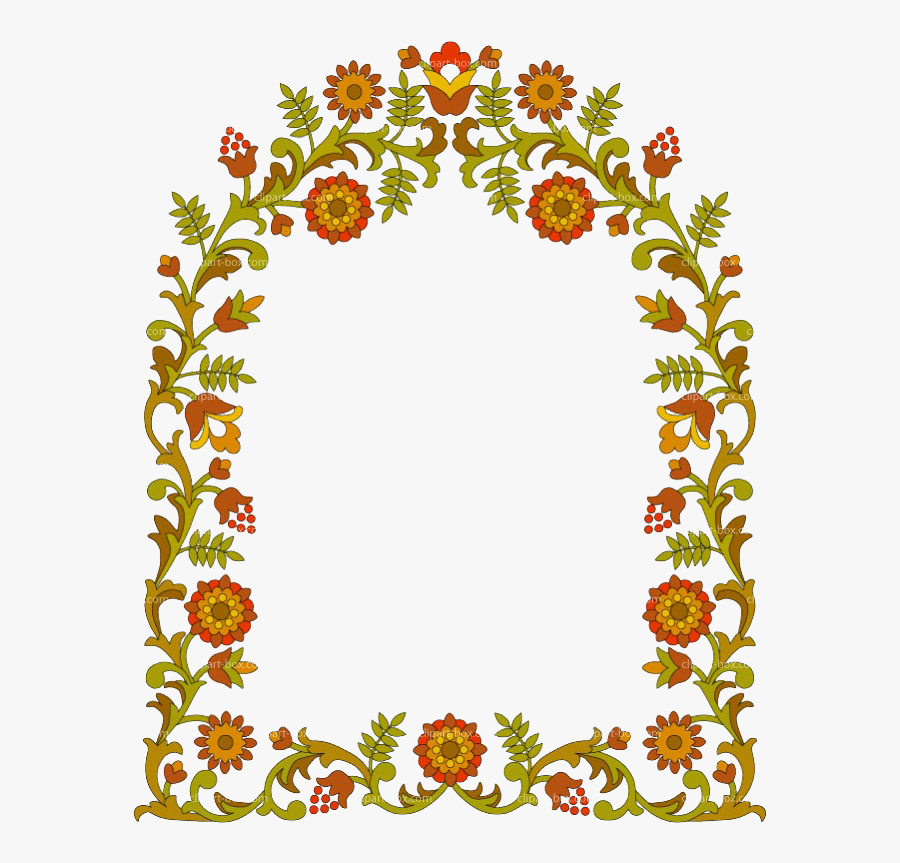 Flower Frame Clipart - Picture Frame, Transparent Clipart