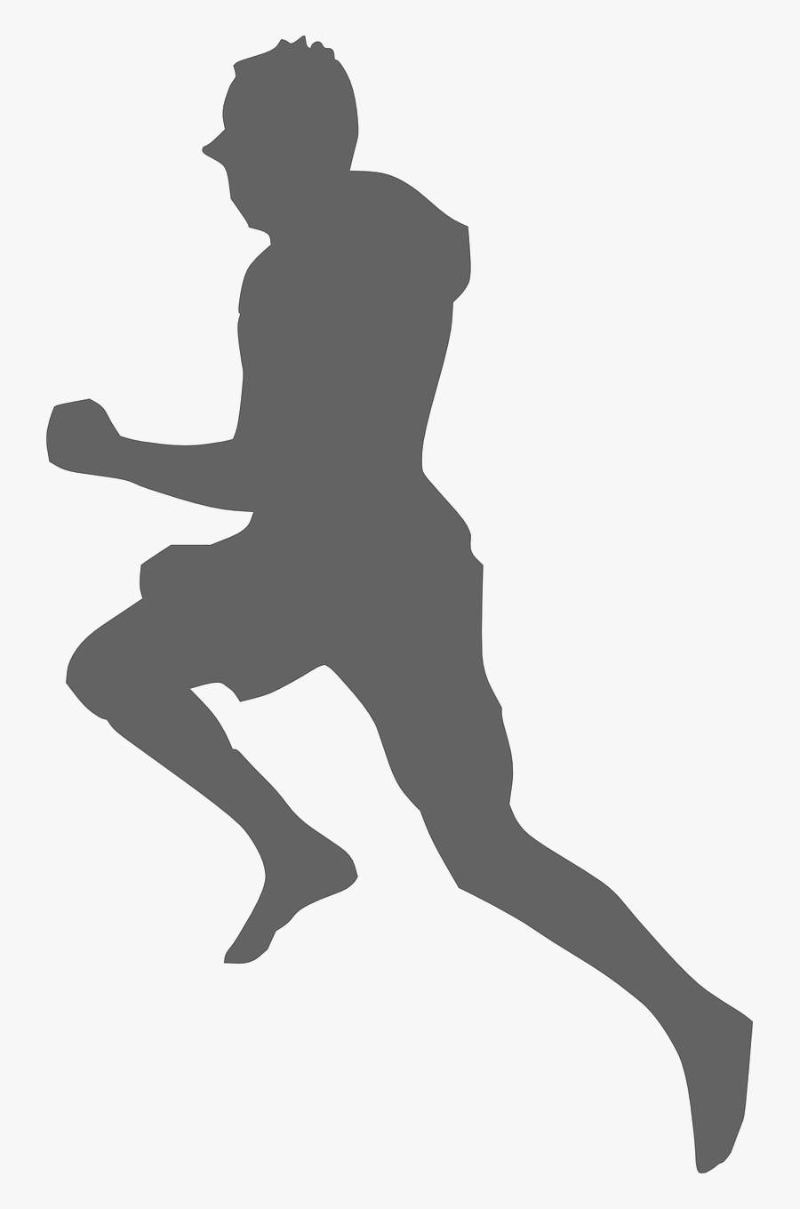 Runner Running Silhouette Free Picture - Running Body Png, Transparent Clipart