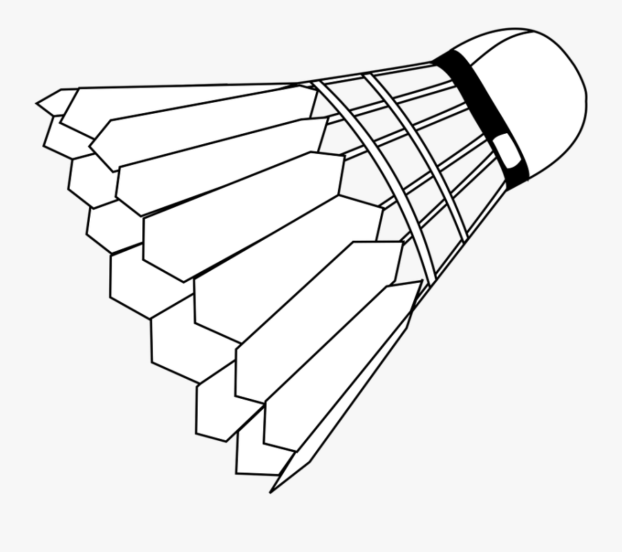 Badminton Birdie Clip Art, Transparent Clipart