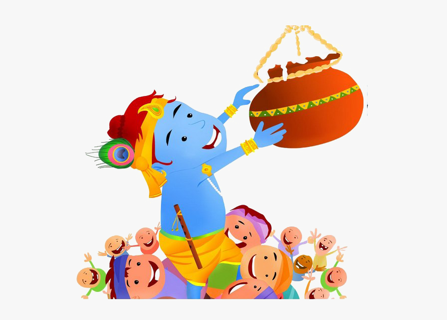 Krishna Janmashtami Png Photo - Krishna Janmashtami Dahi Handi, Transparent Clipart