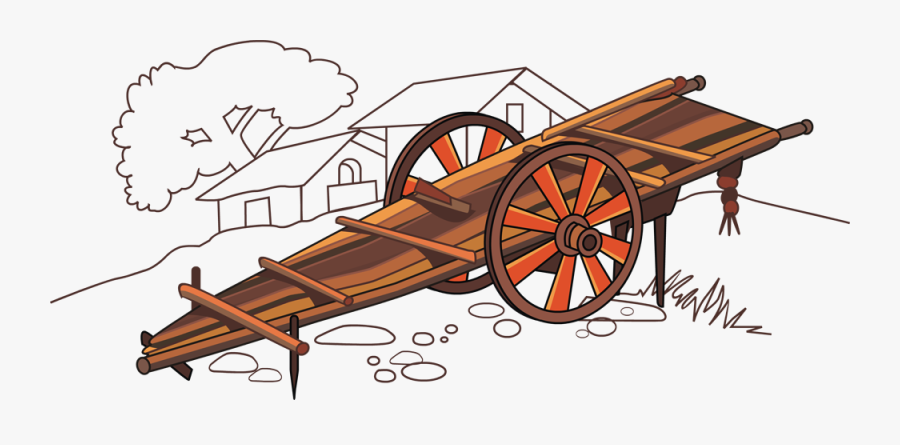 Illustration Cart - Cannon, Transparent Clipart