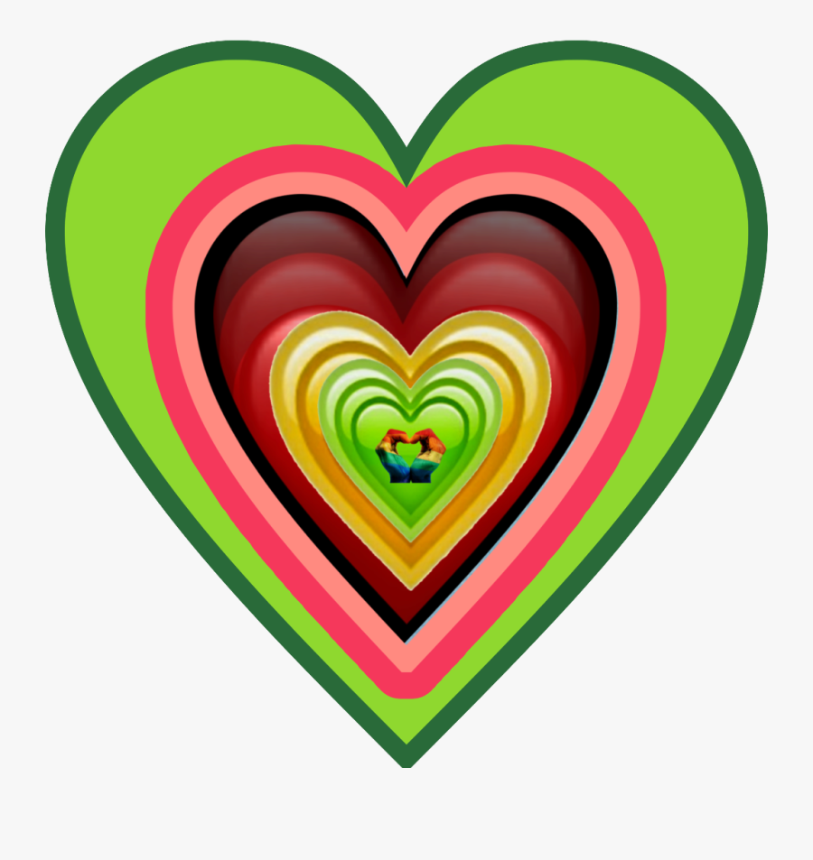 #heart #colorful #love #herz #bunt #liebe #pyar #dil - Png Green Red Dil, Transparent Clipart