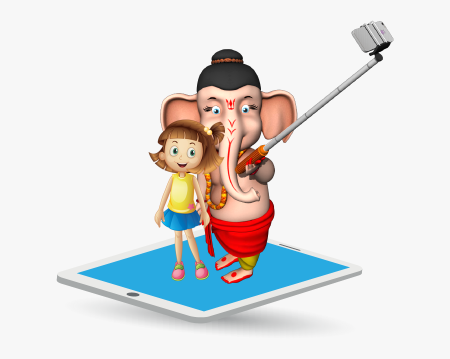 Selfie With Ganesha Contest, Transparent Clipart