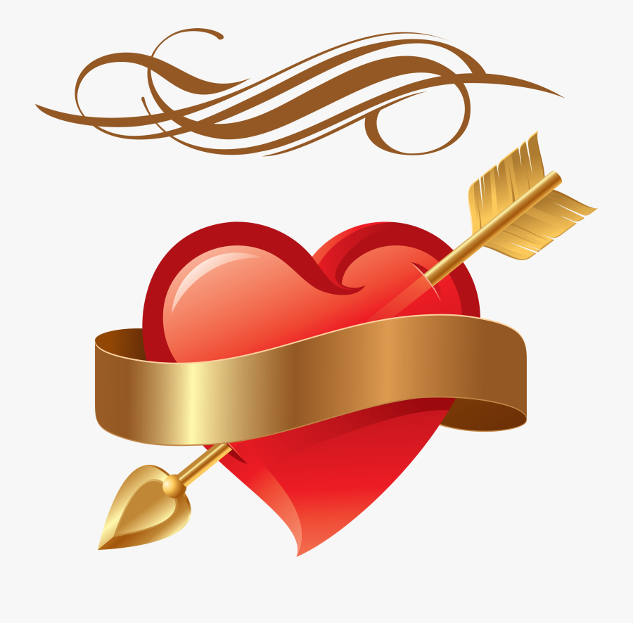 Love Png - Heart Arrow, Transparent Clipart