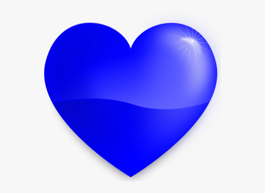 Blue Heart Clipart - Heart Images Blue Colour, Transparent Clipart