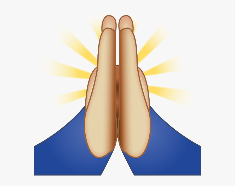 Pray Hands Emoji Png, Transparent Clipart