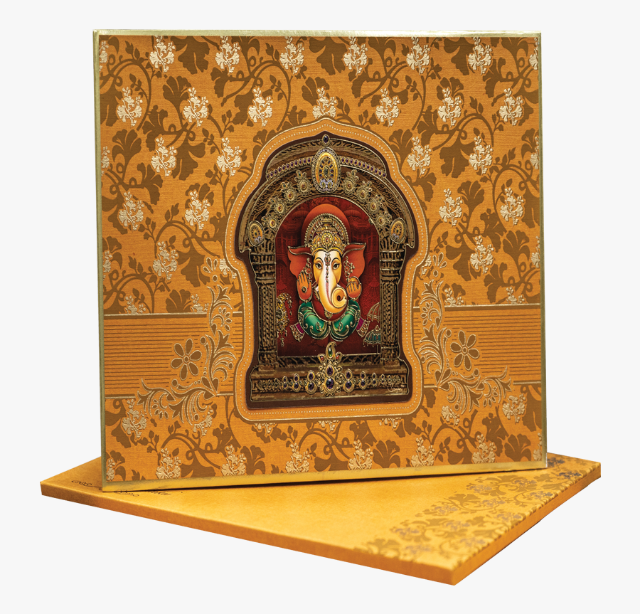 Hindu Marriage Card Designs , Png Download - Motif, Transparent Clipart