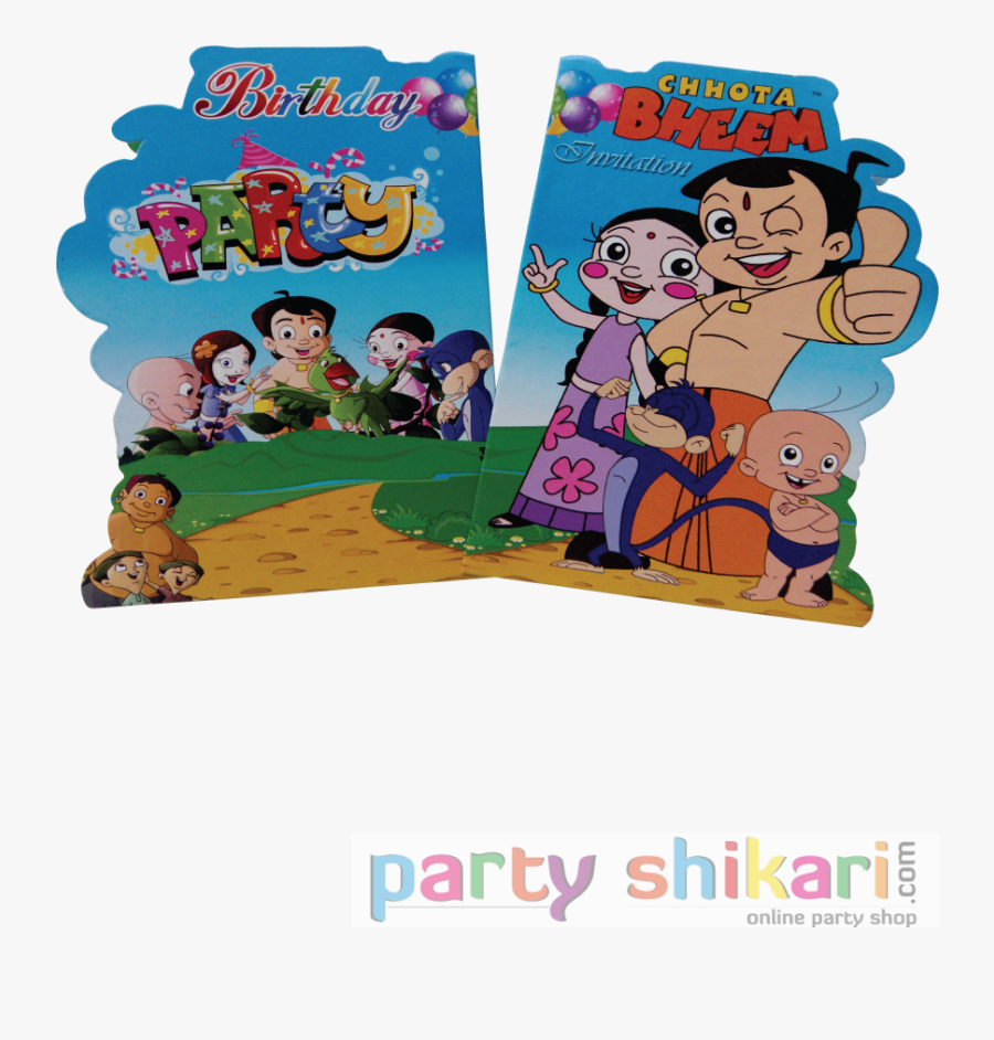 Chota Bheem Png Images - Birthday Invitation Cards Chhota Bheem, Transparent Clipart