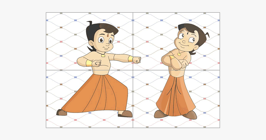 Chotabheem - Chhota Bheem Tiles Design, Transparent Clipart