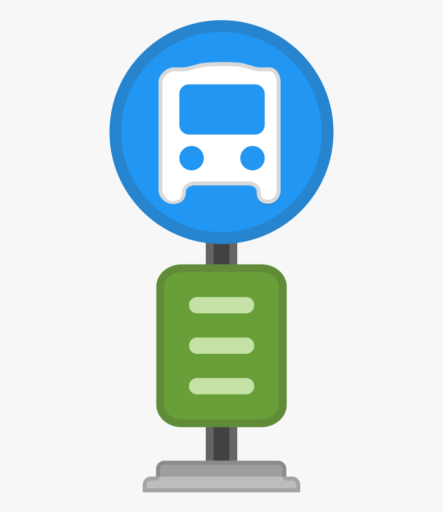 Icon Noto Emoji Travel - Bus Stop Icon Png, Transparent Clipart