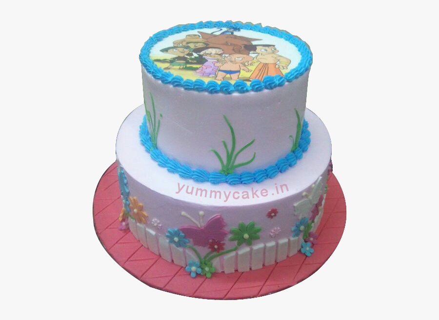 Chota Bheem Birthday Cake - Chhota Bheem Cake Design, Transparent Clipart
