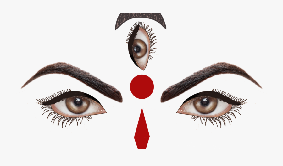 Durga Face Png - Face Of Maa Durga, Transparent Clipart