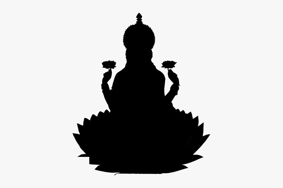 Saraswati Devi Png Transparent Images - Laxmi Mata Black & White, Transparent Clipart