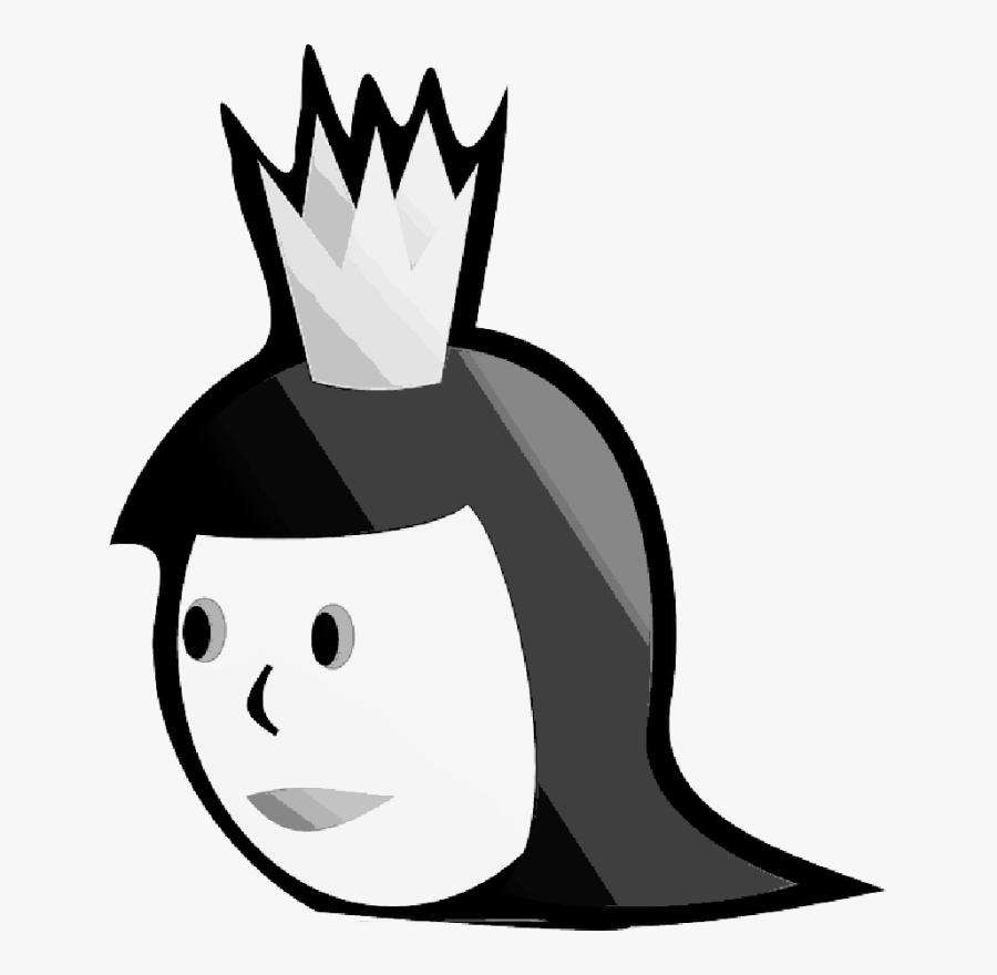 Girl Crown Clipart - Simple Queen Of Spades, Transparent Clipart