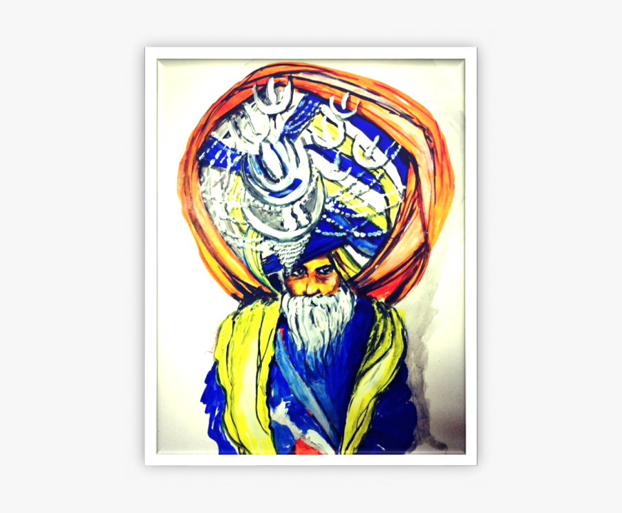 Blue Turban Sikh - Painting, Transparent Clipart