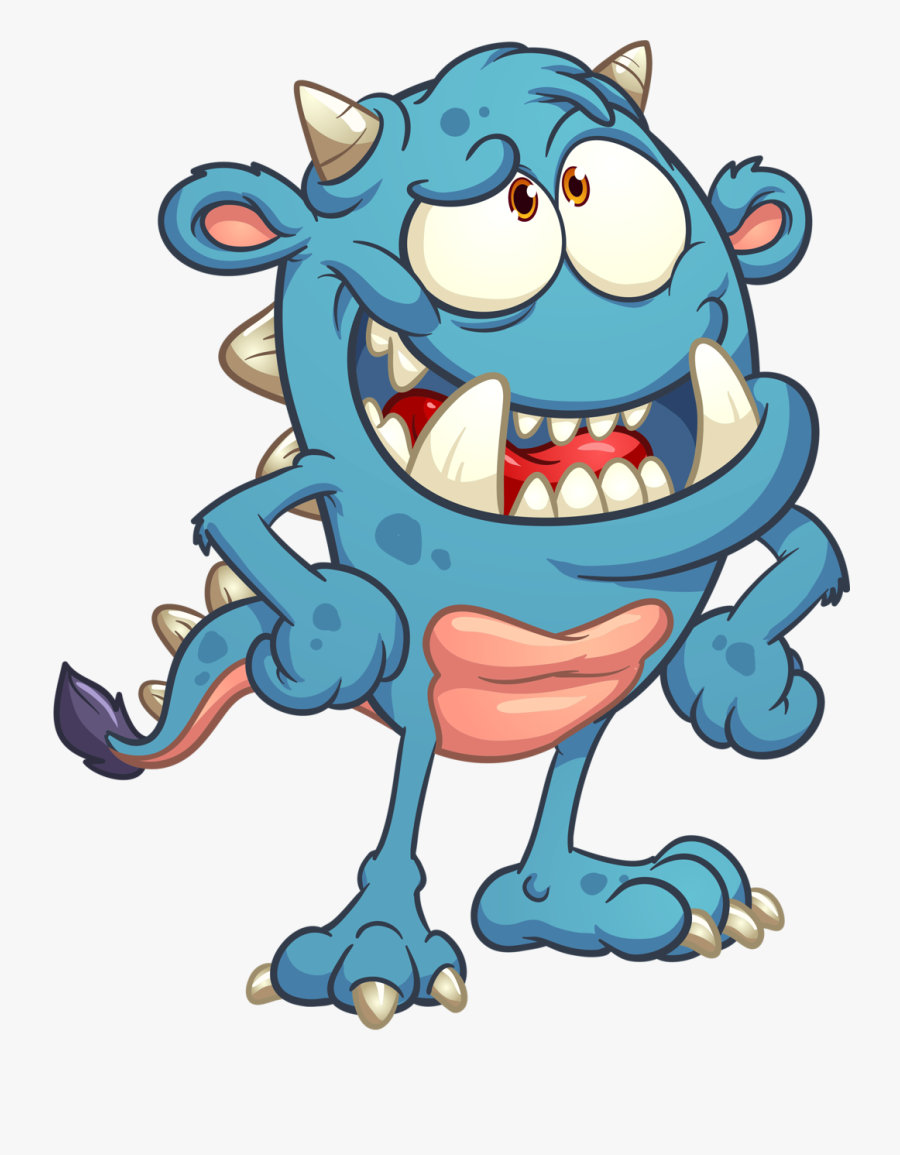 Monster Cartoons, Transparent Clipart