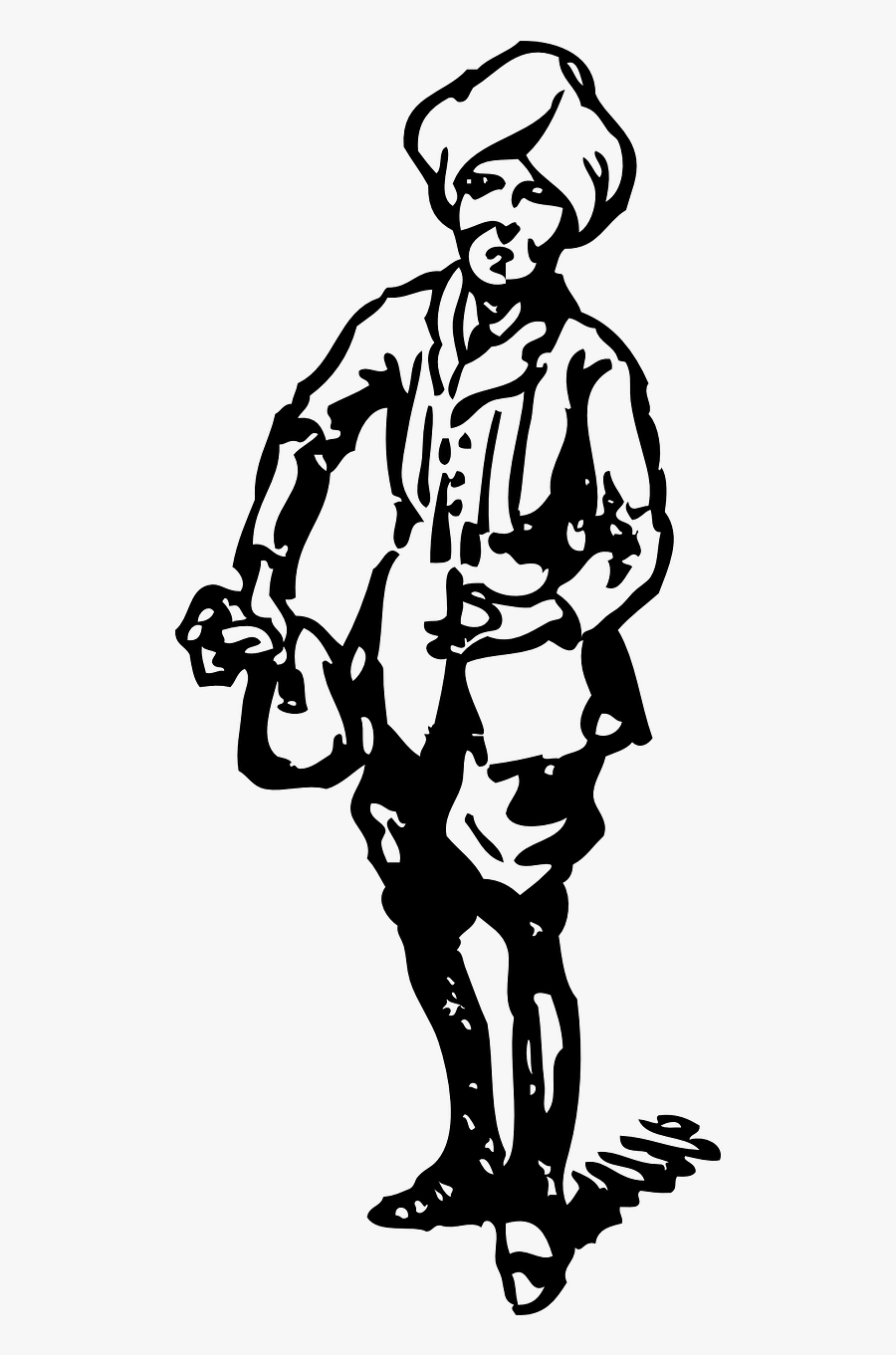Man Male Person - Rajah Cartoon, Transparent Clipart
