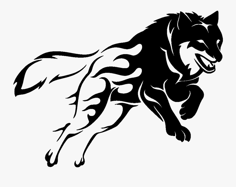 Wolf Funny Jdm Auto Car Bumper Window Vinyl Decal Sticker - Vector Stencil, Transparent Clipart