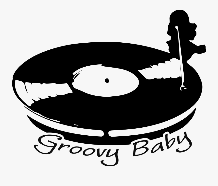 Groovy Baby Vinyl Turntable T-shirts Available @ Phoxy - Illustration, Transparent Clipart