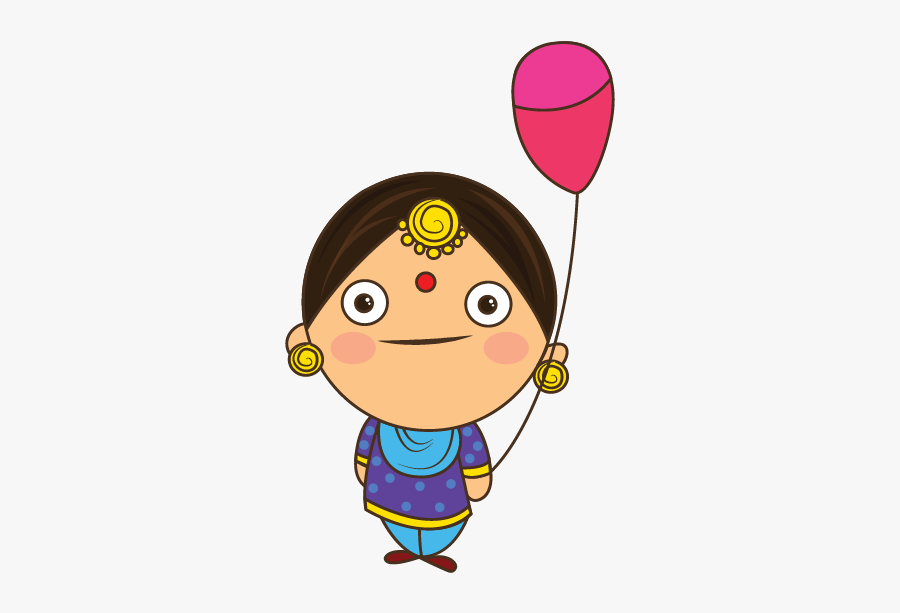 Stickerpop Punjabi Woman Sticker Set - Punjabi Suit Cartoon, Transparent Clipart