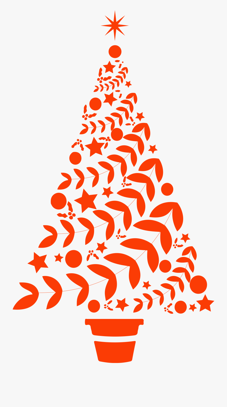 Beautiful Christmas Tree Vinyl Decal Sticker Clipart, Transparent Clipart