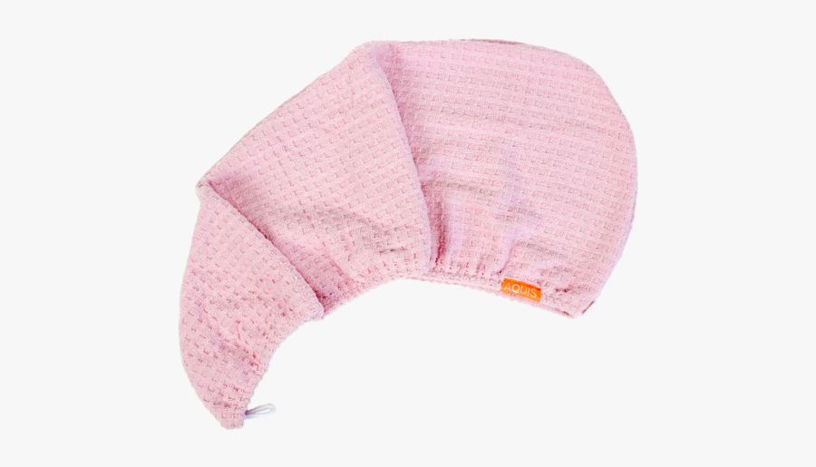 Rapid Dry Waffle Hair Turban - Aquis Waffle Luxe Hair Turban Pink, Transparent Clipart