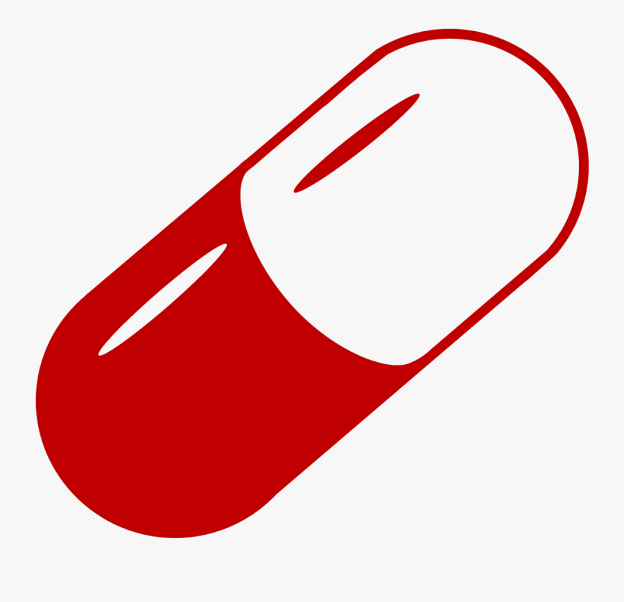 Capsule - Pill Line Art, Transparent Clipart