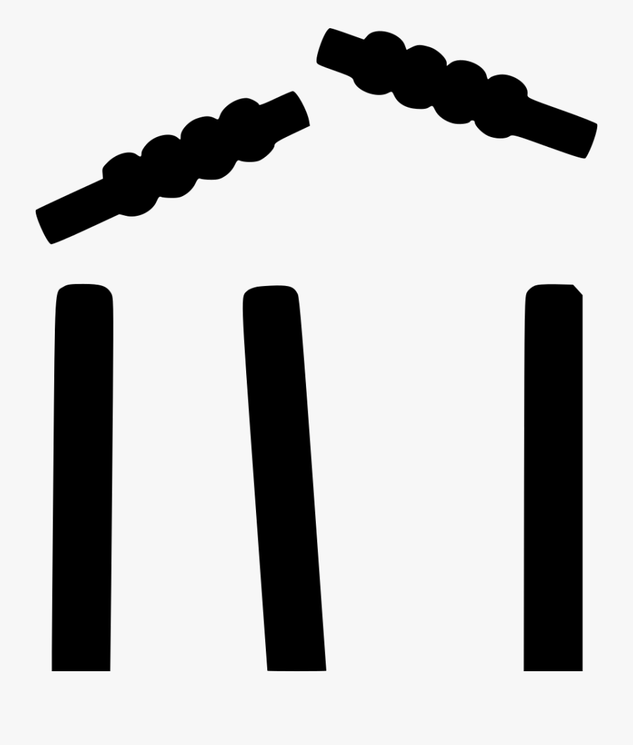 Stumps Equipment Bails Cricket - Cricket Bails Png, Transparent Clipart