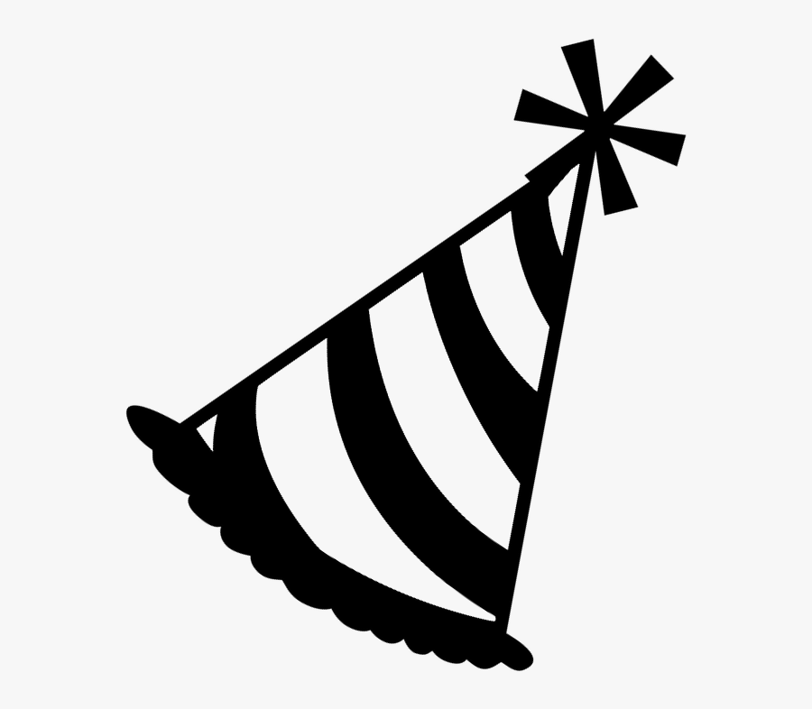 Party Hat Clip Art Black, Transparent Clipart