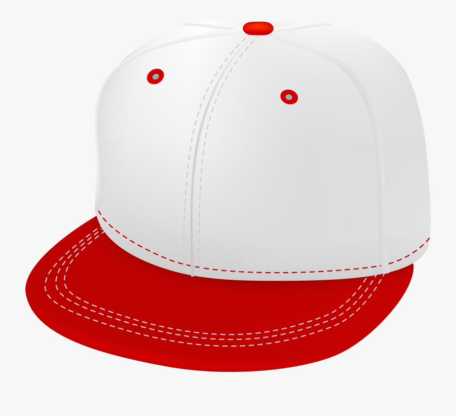 Red And White Cap Png Clipart - Baseball Cap, Transparent Clipart