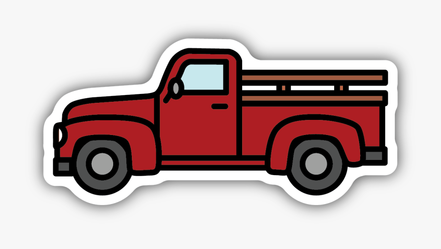 Old Pickup Sticker - Ford F-series, Transparent Clipart
