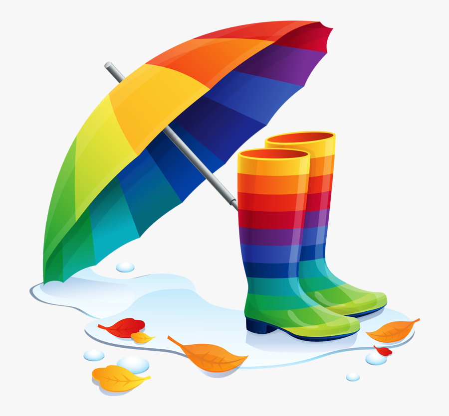 ಌ○u203f✿u2040rainy Days - Colours Clipart - Paraguas De Colores Png, Transparent Clipart